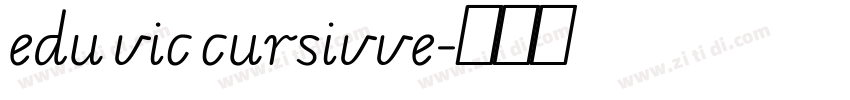 edu vic cursivve字体转换